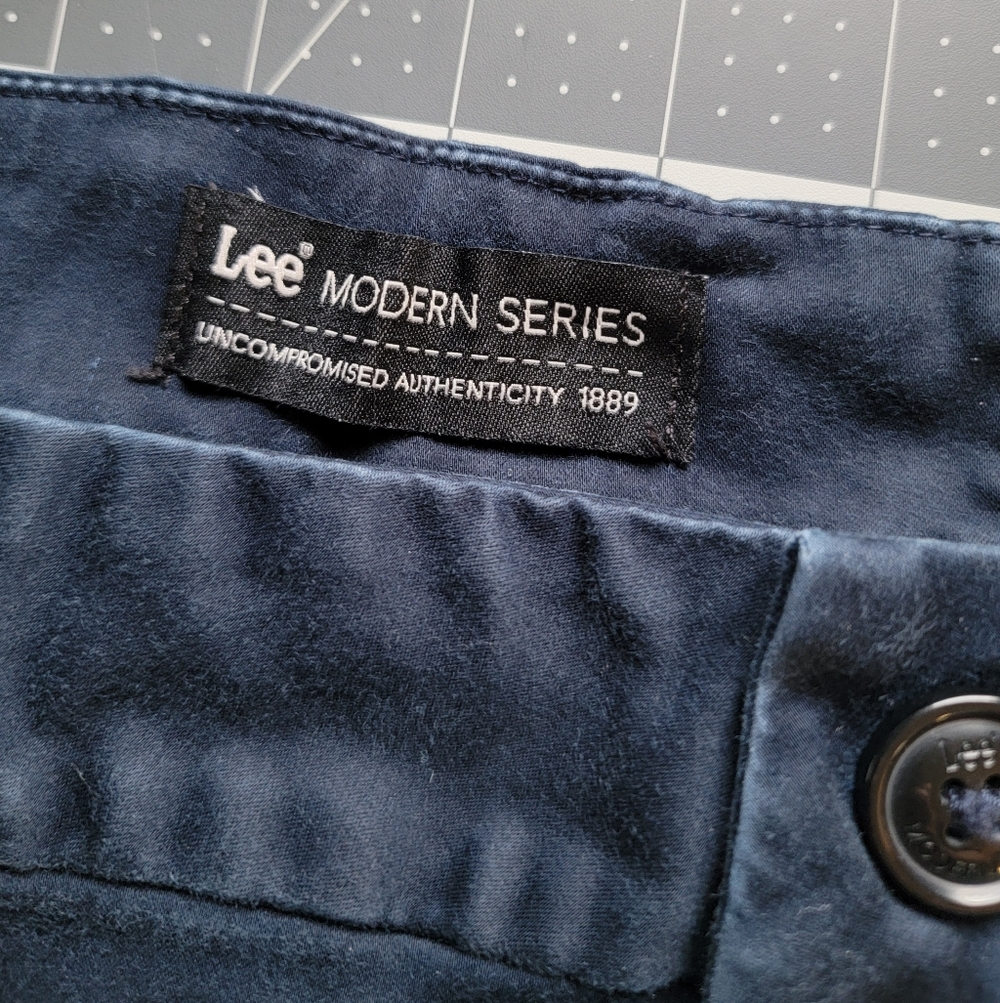 Lee Womens Modern Series Navy Pants